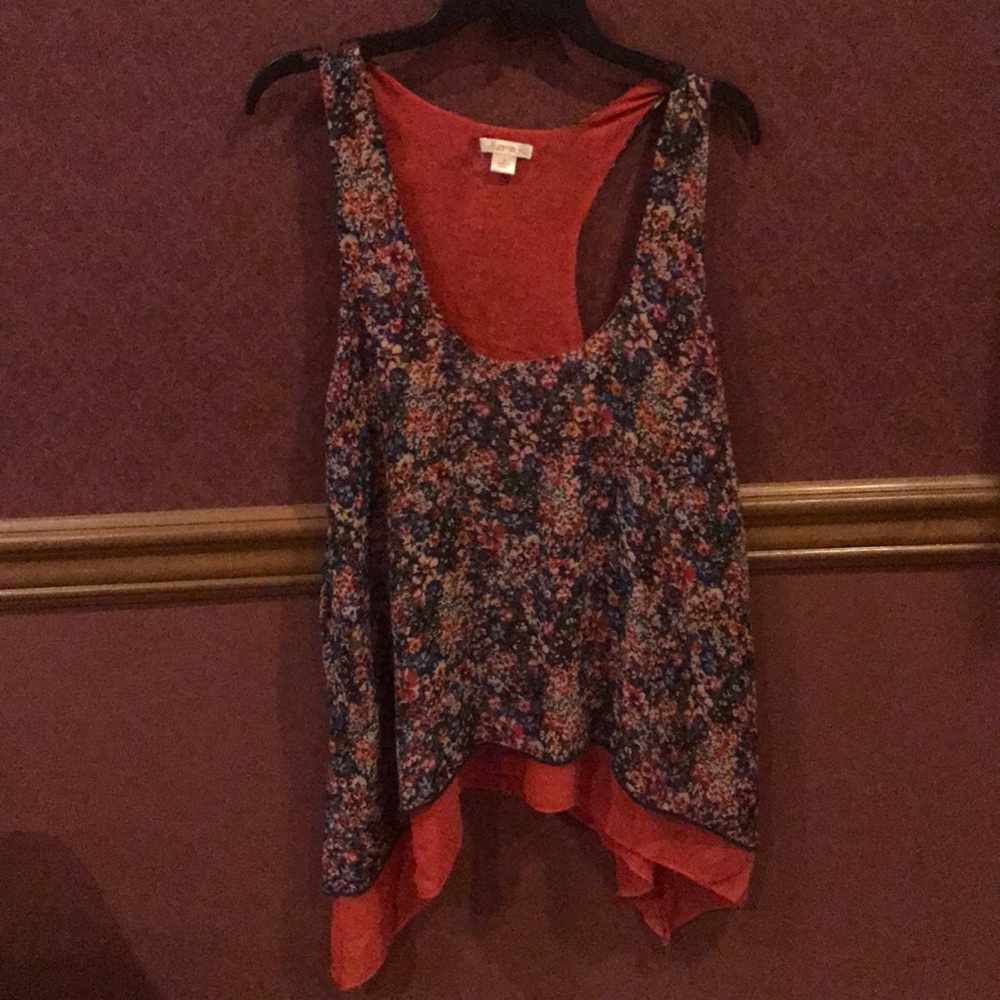 Floral Multicolor Sleeveless Top